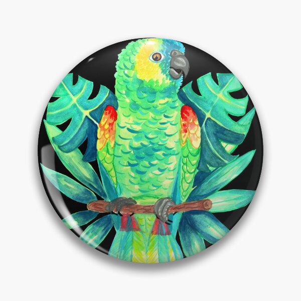 Item preview, Amazon Parrot Tropical Watercolor designed and sold by Ivy Lily Art.