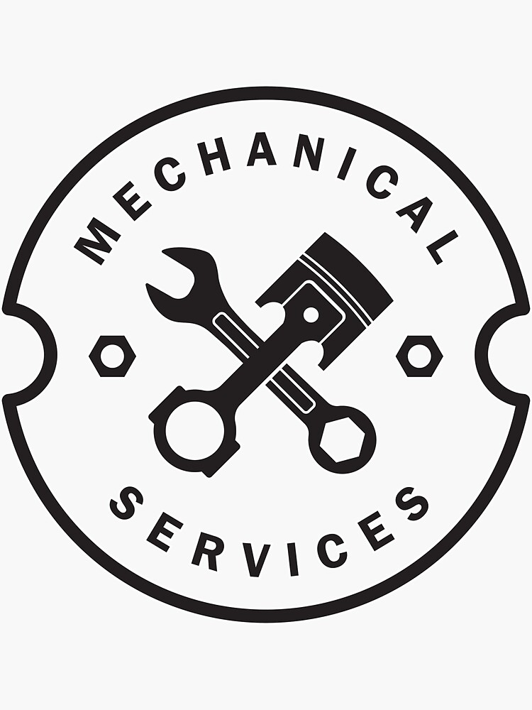 "Mechanical Services, Mechanical Engineer, Piston, Engineer" Sticker by mechprojects Redbubble