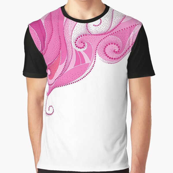  Dotted pink swirls. Graphic T-Shirt
