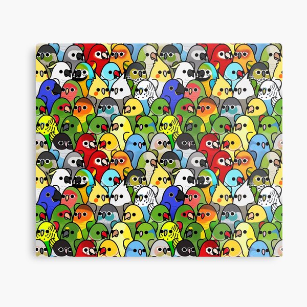 Too Many Birds! Bird Squad Classic Metal Print