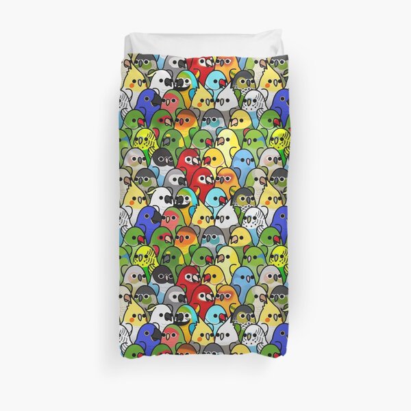 Too Many Birds! Bird Squad Classic Duvet Cover