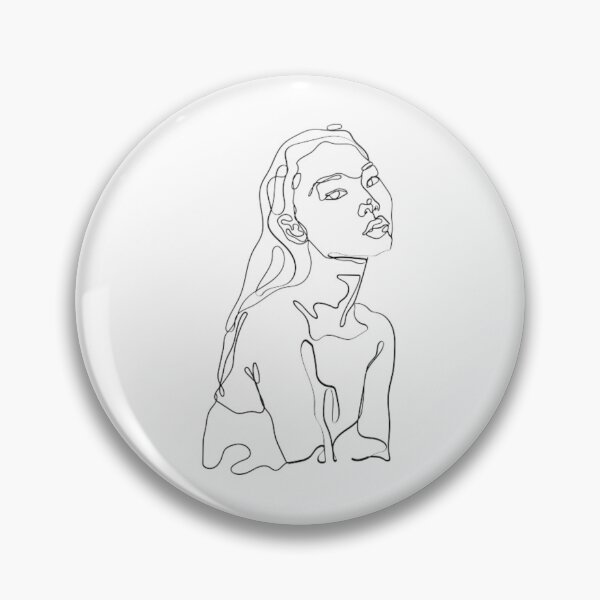 Item preview, Female Side Angle Line Art designed and sold by BEyourself be.