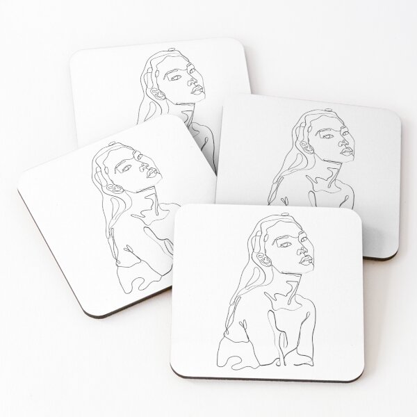 Item preview, Female Side Angle Line Art designed and sold by BEyourself be.