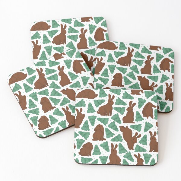 Item preview, Bunnies with Pine trees designed and sold by Aru0L.