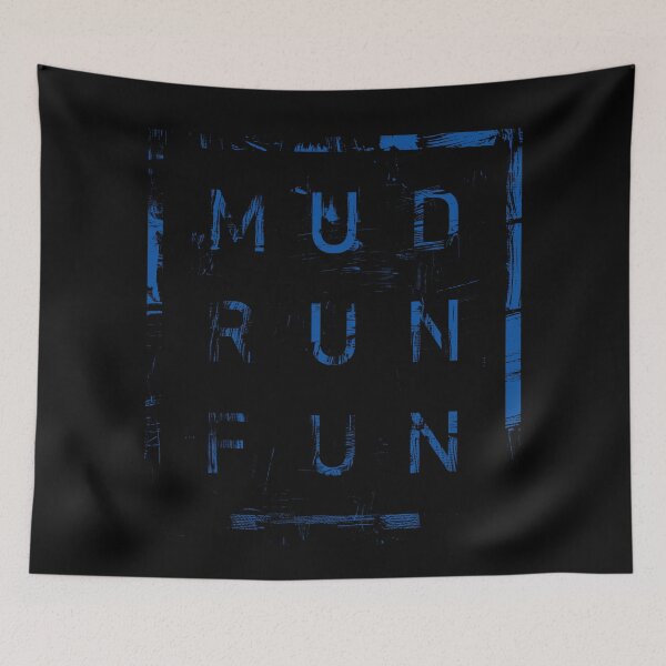Item preview, Mud Run Fun Tough Mudder BLUE Trail Running and Marathon designed and sold by BOBSMITHHHHH.