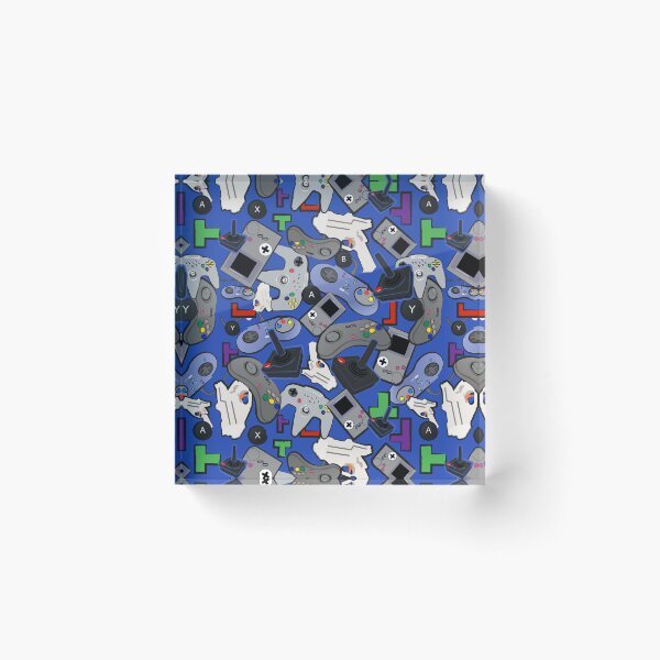 Item preview, Retro Gamer seamless art designed and sold by CarnageC.