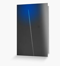 VAPOUR TRAIL THROUGH THE OZONE LAYER?? Greeting Card