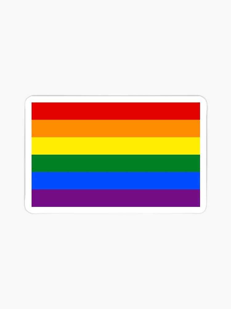 Lgbt Rainbow Pride Flag Sticker By Grcngersnixx Redbubble