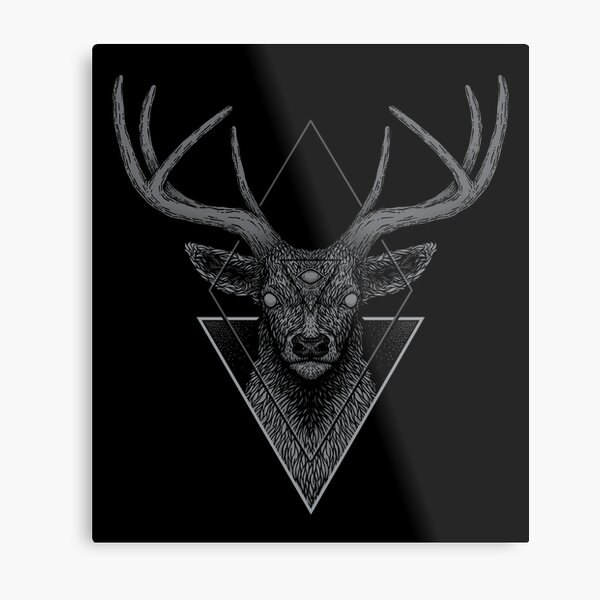 Dark Deer Metal Print