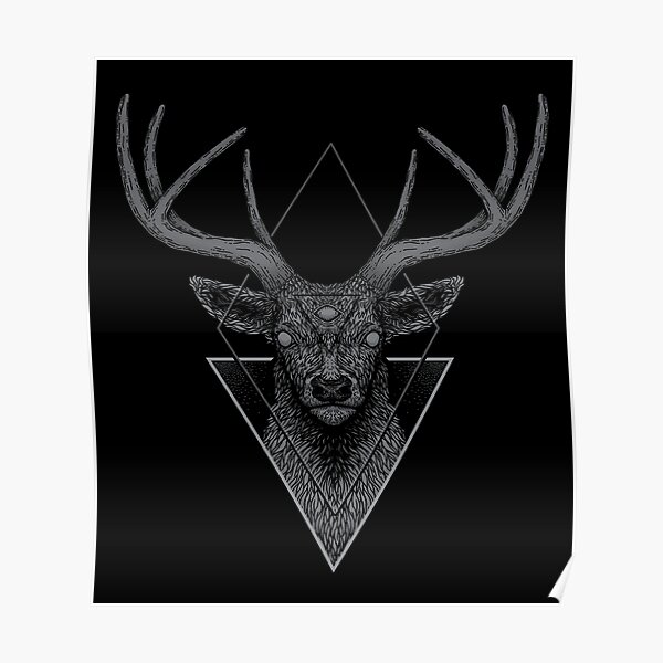 Dark Deer Poster
