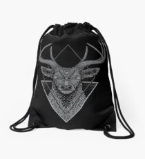 Dark Deer Drawstring Bag
