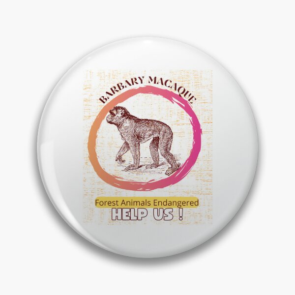 Item preview,  Barbary Macaque Save Us ! designed and sold by yassooarts.