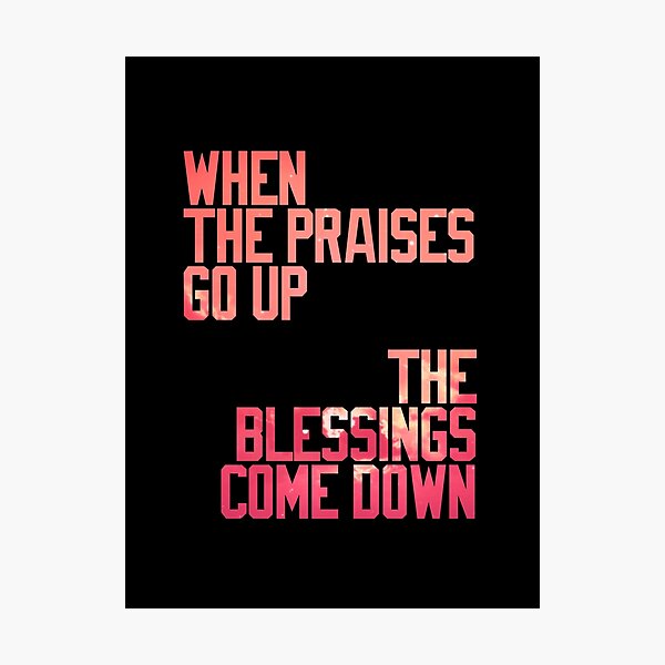BLESSINGS. Photographic Print