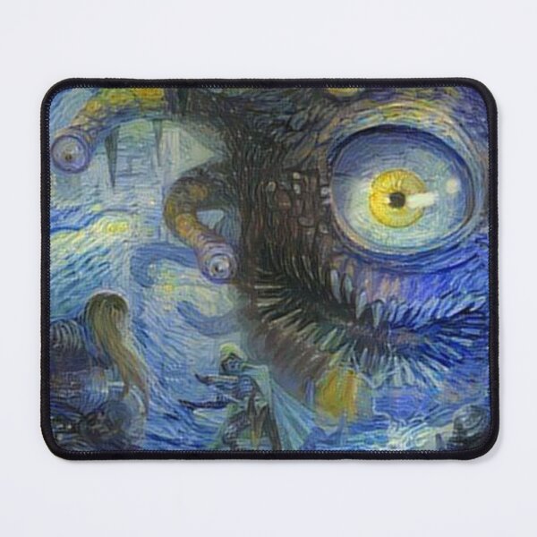 Artikelvorschau, A Beholder from Baldur's Gate in Starry Night Style entworfen und verkauft von weirdo97.