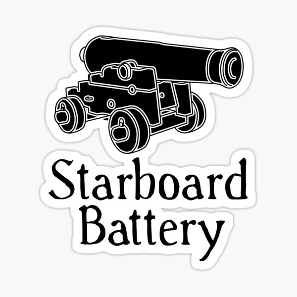 "Starboard Battery" Sticker for Sale by FordeMA Redbubble