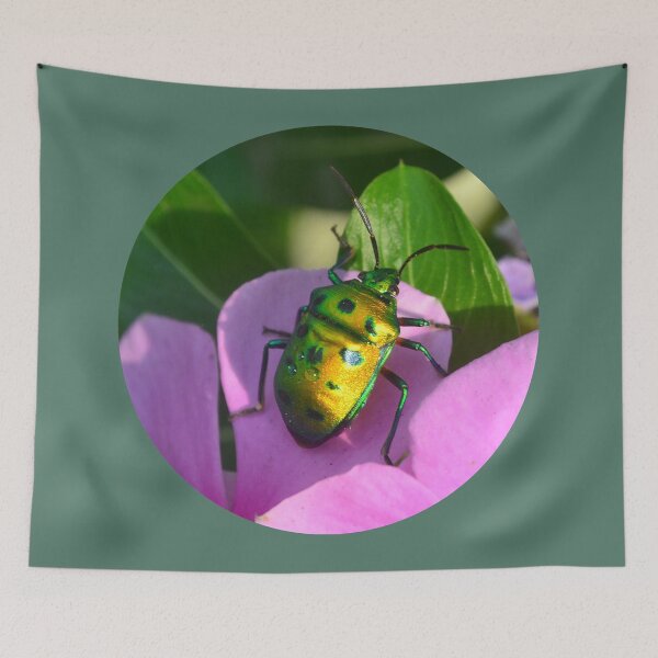 Item preview, Green beetle bug/insect/ designed and sold by VeenaNair23.