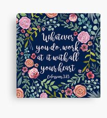 Colossians Canvas Print