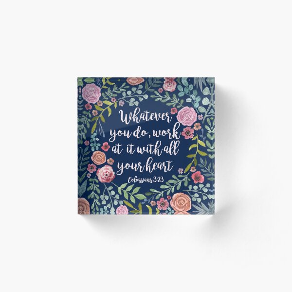Colossians Acrylic Block