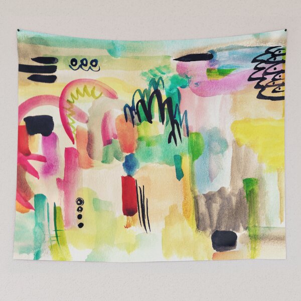Item preview, Colorful Abstract Painting in WaterColor designed and sold by MyArt23.