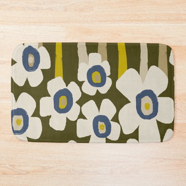 Item preview, Iconic Scandinavian Stripes and Flowers in Green, Beige and Gray designed and sold by Deutschic.
