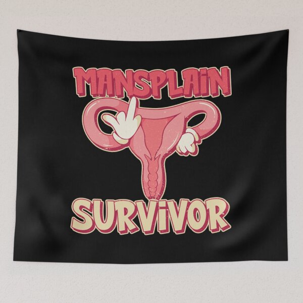Item preview, Mansplain Survivor - Feminism Feminist Women's Rights - Feminism designed and sold by fasiaredoti.