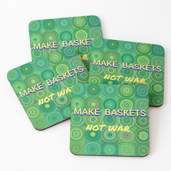 Item preview, MAKE BASKETS NOT WAR  basketry artists design designed and sold by Coexist In Tee's .