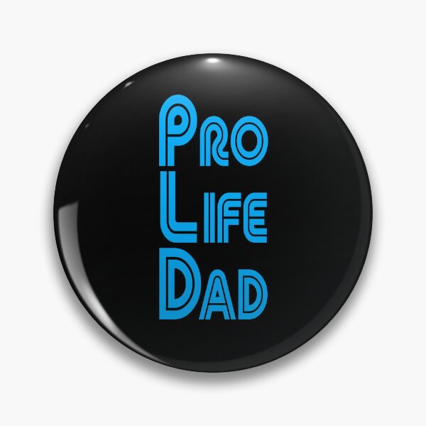 Item preview, Blue Pro Life Dad Line retro letters designed and sold by Patrick Chastain.
