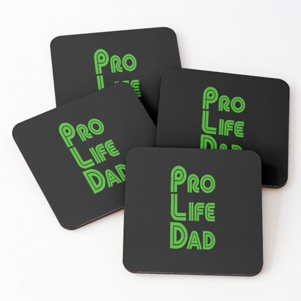 Item preview, Green Pro Life Dad Line retro letters designed and sold by Patrick Chastain.