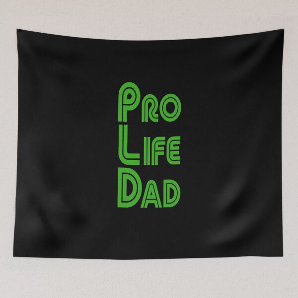 Item preview, Green Pro Life Dad Line retro letters designed and sold by Patrick Chastain.