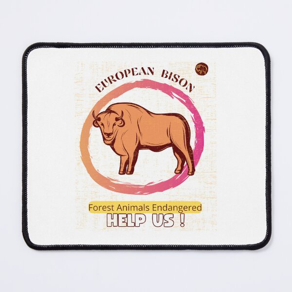 Item preview, European Bison Help Us ! designed and sold by yassooarts.