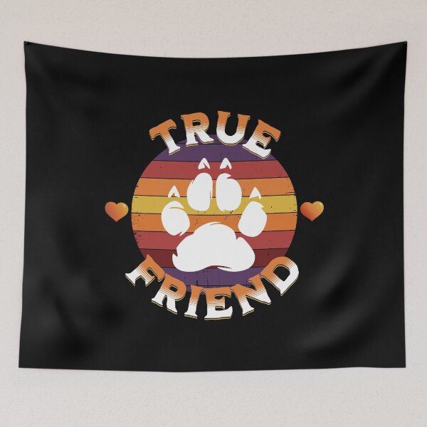 Item preview, True Friend Best Friend I Love Animals Sunset Paw Print Design designed and sold by 486DesignCo.