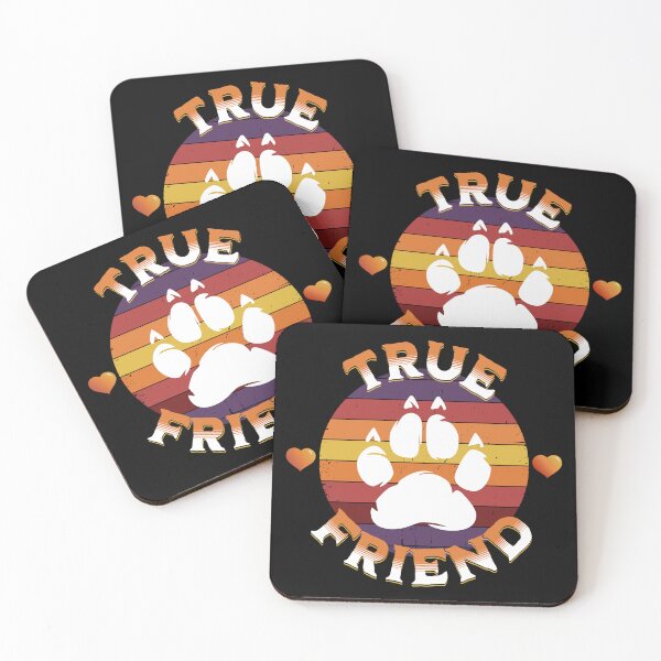Item preview, True Friend Best Friend I Love Animals Sunset Paw Print Design designed and sold by 486DesignCo.