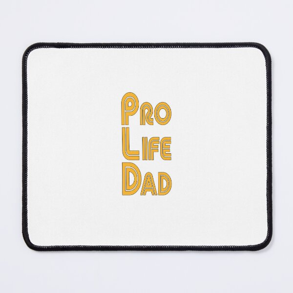 Item preview, Yellow with black stroke Pro Life Dad Line retro letters designed and sold by Patrick Chastain.
