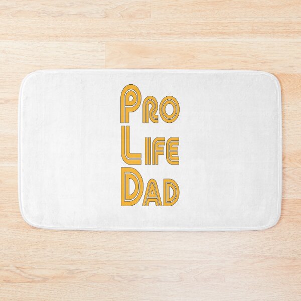 Item preview, Yellow with black stroke Pro Life Dad Line retro letters designed and sold by Patrick Chastain.