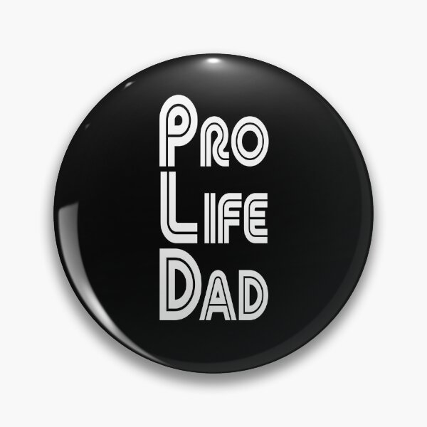 Item preview, White Pro Life Dad Line retro letters designed and sold by Patrick Chastain.