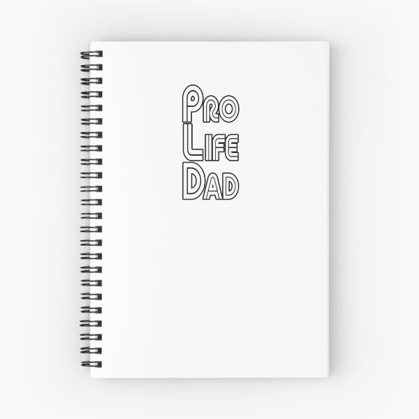 Item preview, White with black stroke Pro Life Dad Line retro letters designed and sold by Patrick Chastain.