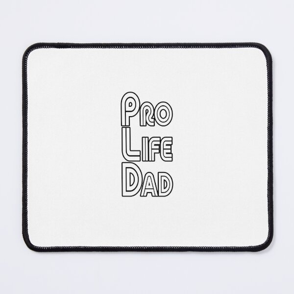 Item preview, White with black stroke Pro Life Dad Line retro letters designed and sold by Patrick Chastain.
