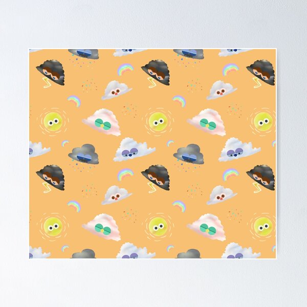 Item preview, Cloud Series Pattern- Orange designed and sold by MILdecals.