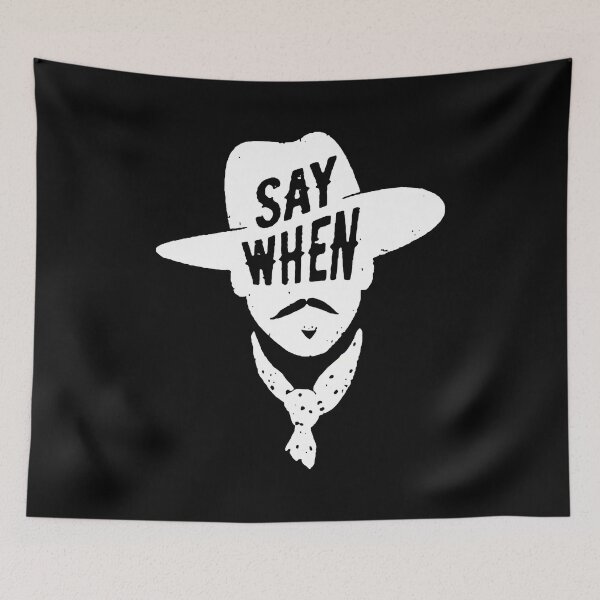 Item preview, Doc Holliday Say When Tombstone Gift Fan designed and sold by ElectaWeber.