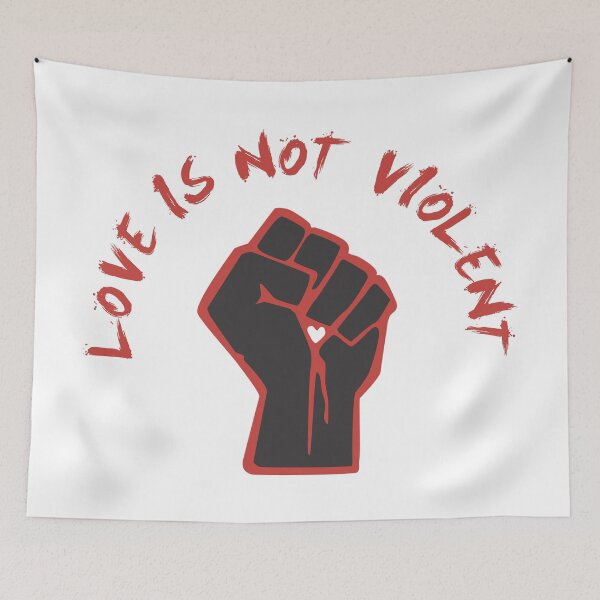 Item preview, Love is not violence. Violent love, no thanks designed and sold by Goliardika-Shop.