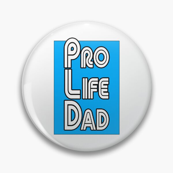 Item preview, Blue box, Pro Life Dad Line retro letters designed and sold by Patrick Chastain.