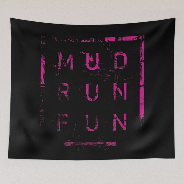 Item preview, Mud Run Fun Tough Mudder PINK Trail Running and Marathon designed and sold by BOBSMITHHHHH.