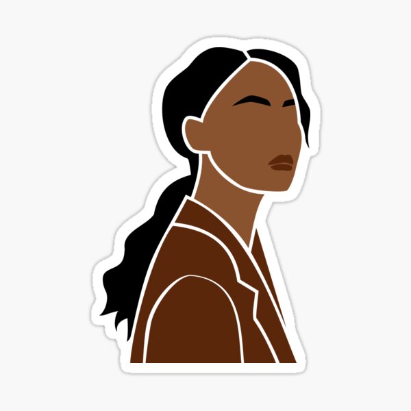 Empowering Black Women's Fashion Stickers Sticker for Sale by The  BlackMoonGirls