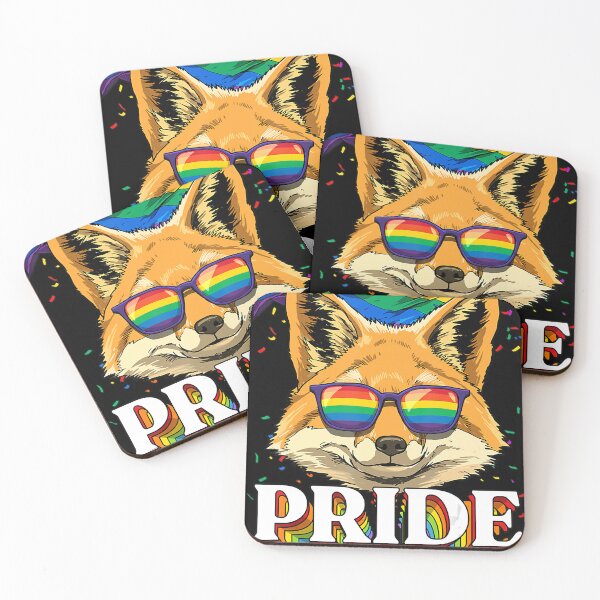 Item preview, Fox Gay Pride LGBT Rainbow Flag Sunglasses LGBTQ designed and sold by SethFrancis37.