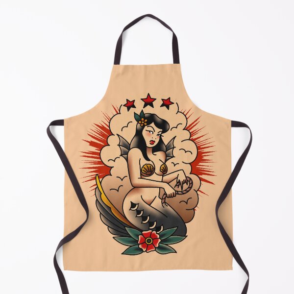 Item preview, Salty-Dog American Traditional Mermaid designed and sold by salty-dog.