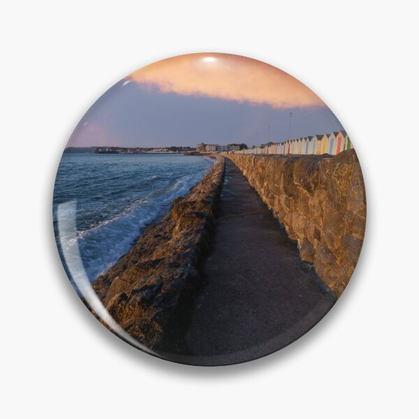 Item preview, Preston Sands Beach Huts Under The Sunrise Cloud designed and sold by rawshutterbug.