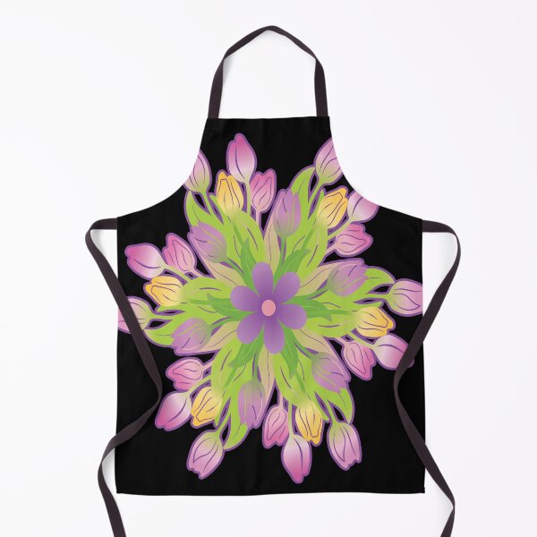 Item preview, purple and gold summer floral seamless pattern,for flowers lovers designed and sold by fatydesignspace.