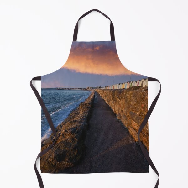 Item preview, Preston Sands Beach Huts Under The Sunrise Cloud designed and sold by rawshutterbug.
