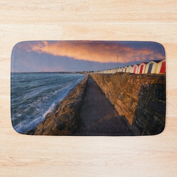 Item preview, Preston Sands Beach Huts Under The Sunrise Cloud designed and sold by rawshutterbug.