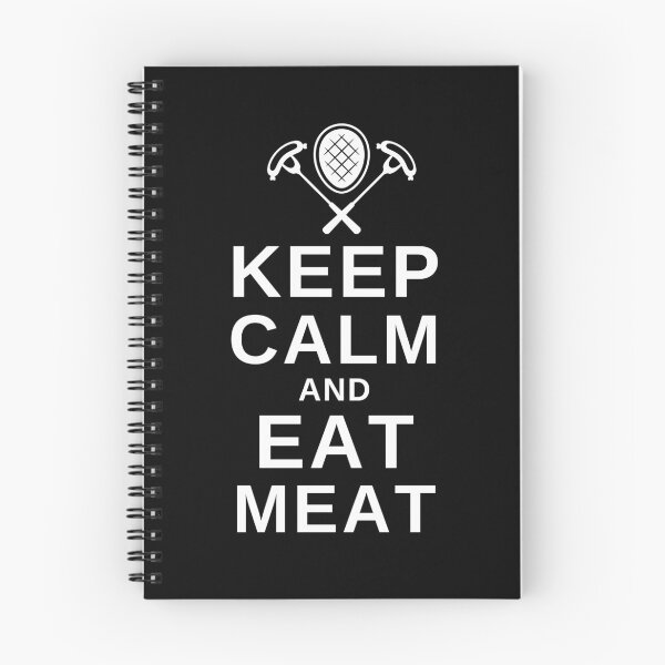 Item preview, Keep Calm and Eat Meat - Funny BBQ designed and sold by MacAndMoose.